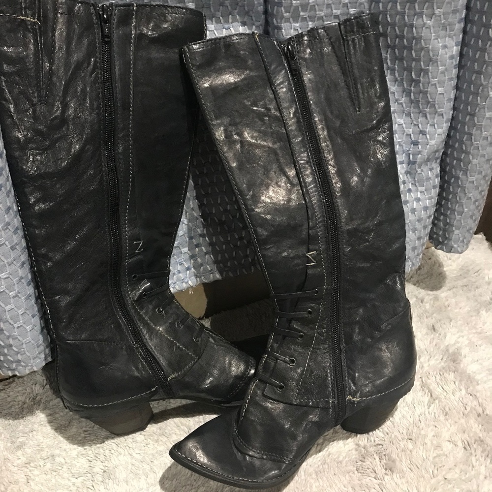Khrio knee high leather boots